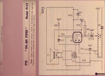 Pye P117 schematic circuit diagram